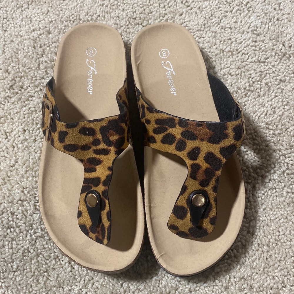 COPY - Forever sandals 8 New leopard print